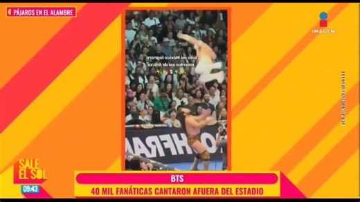 [Imagen Television] 260512 👨‍🏫BTS caused a massive wave of excitement in Mexico’s capital. BTS visited the Lucha Libre arena. BTS's interest in Lucha Libre was so strong. Jin appeared wearing El Místico’s jacket at GNP concert.👨We have 2 ARMYs here.👩‍🦰It was absolutely amazing. A truly jaw-dropping show. All the ARMYs were focused, jumping, dancing, and screaming together—you could really feel the massive energy.👨Wait, I have a question. Gaby, are you ARMY too?👩‍🦰I really wanted to see a