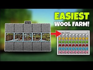 BEST AUTOMATIC WOOL FARM IN MINECRAFT | Bedrock & Java!