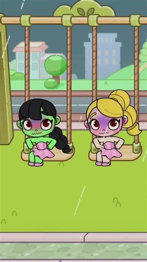 🤫🩷A little secret between sisters 💚👯‍♀️in Avatar World 🌍 #shorts #tocaboca #avatarworld #sprunk
