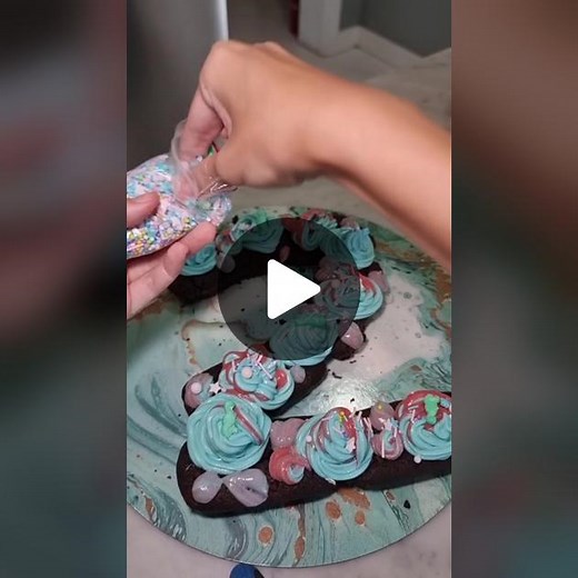 DIY Number 2 Cake with Buttercream Frosting for Brahms 2nd Birthday