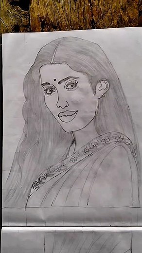 Easy & Beautiful Girl Portrait Sketch Drawing | Pencil Drawing for Beginners🙏❤❤