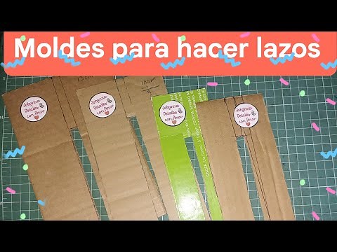 Tutorial de moldes de carton para hacer hermosos lazos para niñas, paso a paso✨