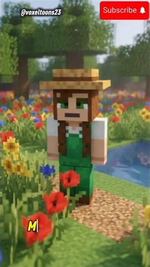 Mirabloom Dancing Creeper | Minecraft story | #minecraft #shorts