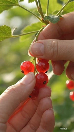 🍒 Red Currant Beautiful View 🧡 || Fresh & Juicy Red Currants 🥰 #Shorts #RedCurrant #Fruits