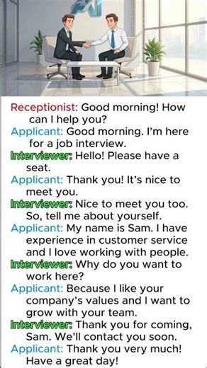 Applying for a Job – Easy English Conversation