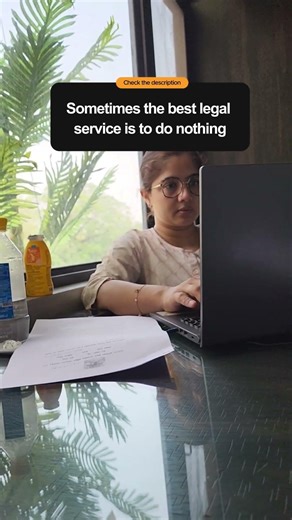 Sometimes the best legal service is to do nothing