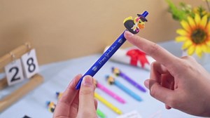 24 Sets Graduation Gifts for Students Bulk Class of 2026 Ballpoint Graduation Party Favors for Guests Duck Ballpoint Pen with Inspirational Cards for College School End of Year