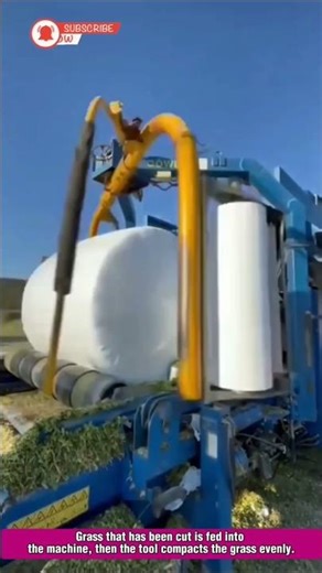 This Advanced Machine Can Wrap Grass in Seconds#diytools #tools