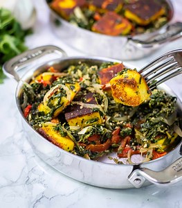 Easy One Pan Keto Saag Paneer