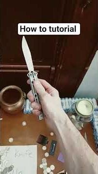 How to open a balisong knife the right way. #balisong #knife #tutorial