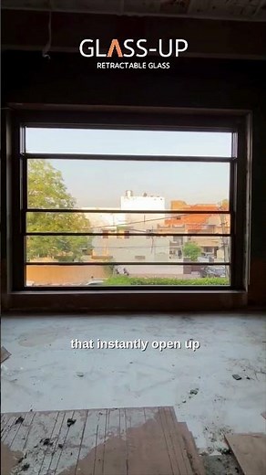 GlassUp Retractable Room Windows | Private Balcony with Fall-Safe Glass Railing | Systems Outdoor
