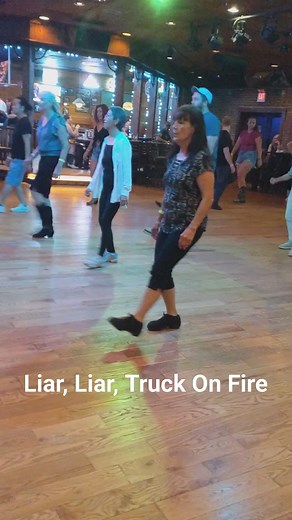 Saturday night line dancing at Prospectors in Mount Laurel NJ with DJ Jason Levan and instructor Nate Golden The dance is Liar, Liar, Truck On Fire choreographed by Jeanne Chamas and Kristine Otero. Music is Truck On Fire by Carly Pearce. #linedancing #linedance #truckonfire #dancereels | Dora and Gary's Line Dancing Page
