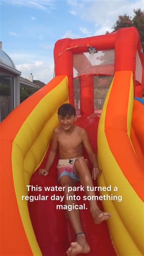 Meghan Allen on Instagram: "☀️ Backyard summer magic, activated! We set up the H2OGO! Splash Tower Mega Water Park from @bestway_us and the boys haven’t stopped sliding, splashing, and laughing since. 🛝💦 Even I jumped in on the fun—because let’s be real, summer memories aren’t just for kids. 💛 If you’re looking to turn your backyard into the go-to spot this summer, click the link in bio to find your own H2OGO! mega water park or bouncer at @walmart and make some summer ma