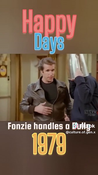 Happy Days - 1979 - Fonzie handles a Bully - Happy Days was one of those shows I would watch as a kid whenever I was home during the day
