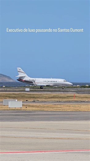 Dassault falcon 2000 no Santos Dumont PS-FSW . #aviao #jato #gulfstream #plane #airplane | Pedro Almeida