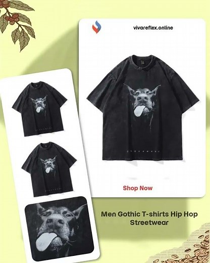 Men Gothic T-shirts Hip Hop Streetwear