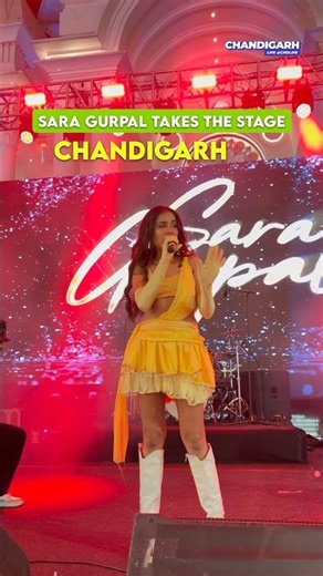 Sara Gurpal’s Stunning Live Performance In Chandigarh 🎤❤️