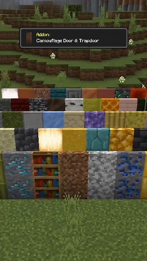 Camouflage Doors and Trapdoors for Minecraft Pranks