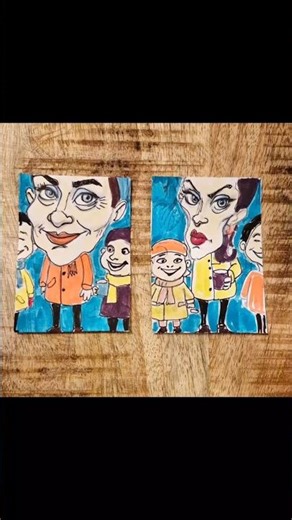 Artist Trading Cards 3er Set #artisttradingcards