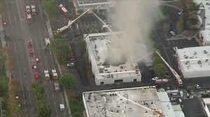 Firefighters battle 3-alarm blaze in Santa Ana