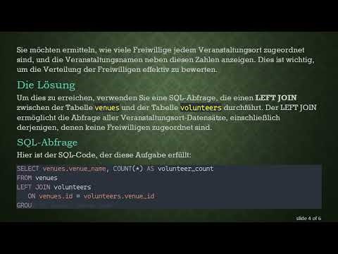 Wie man die Anzahl doppelter Werte ermittelt und Tabellen in MySQL für das Freiwilligenmanagement v