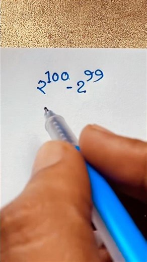 2^100 -2^99=? #shorts #maths