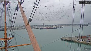 9.8K views · 107 reactions | When you visit HMS Warrior, don’t forget to look up! You might see the beautiful starlings onboard flying in formation like this… Come and see the starlings for yourself… www.historicdockyard.co.uk/tickets-and-offers | Portsmouth Historic Dockyard | Facebook