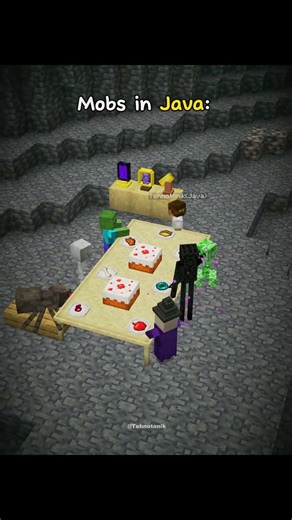 Minecraft Mobs in Java vs Mobs in Bugrock Moment