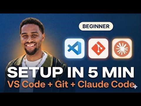 Claude Code and VS Code Setup in under 5 Minutes (vibe coding setup for complete beginners)