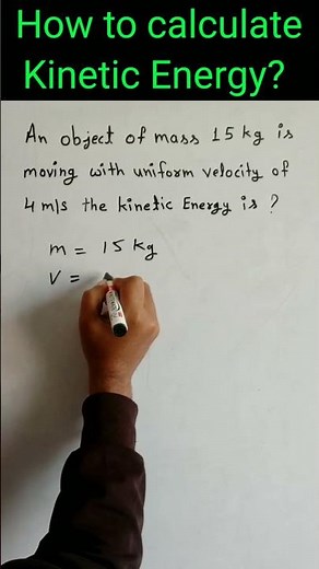 How to calculate kinetic energy? | Science class 9 #shorts