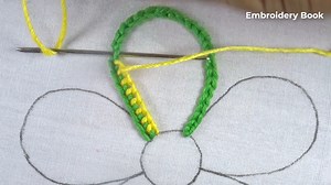 hand embroidery puffed petal amazing flower design with easy sewing tutorial | EmbroideryBook