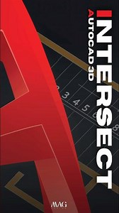 Start Using Intersect Command Now🚀 #autocad #cad #cadsoftware #architecture #mechanical