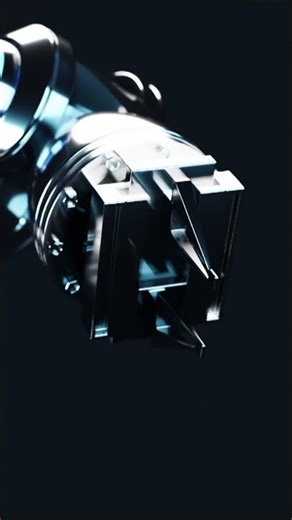 Rotating robotic arm in operation