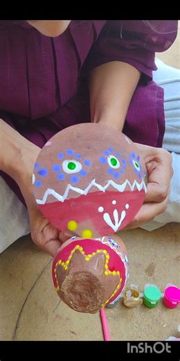 pot🏺paint🎨🖌️#art #artist #artwork #youtubeshorts #painting #paint #subscribemychannel #subscribe