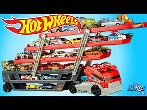 Hot Wheels Truck Mega Hauler 50 Die Cast Cars Toys Review