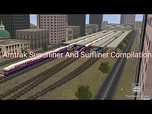 Trainz Android Videoz - Amtrak Superliner And Surfliner Compilation