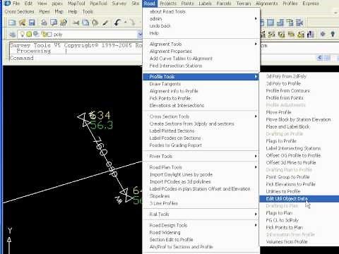 culverts from Civil 3D survey and place on sections and profile
