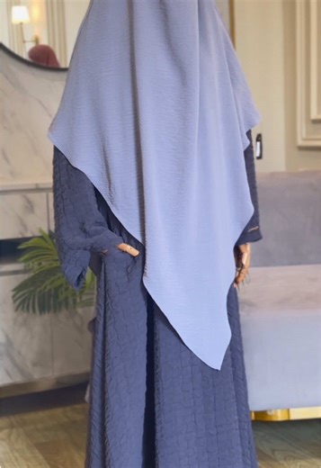 abaya saada charcoal grey & fk hayya lightgrey✨#ootd