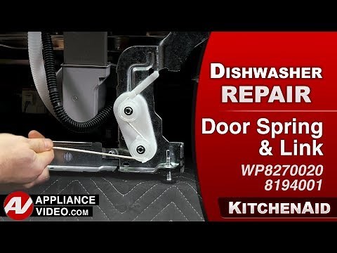 KitchenAid Dishwasher - Door Falls Open - Door Spring Repair