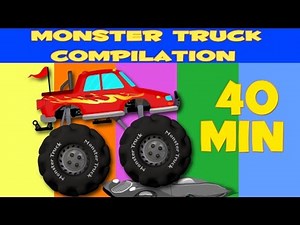 Monster Truck Stunts | Compilation | KIDS VIDEOS