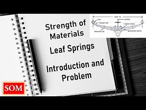 Leaf Springs | Introduction and Problems | Strength of Materials (SOM)