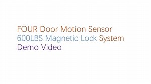 4 Door Motion Sensor 600LBS Magnetic Lock System Demo Video