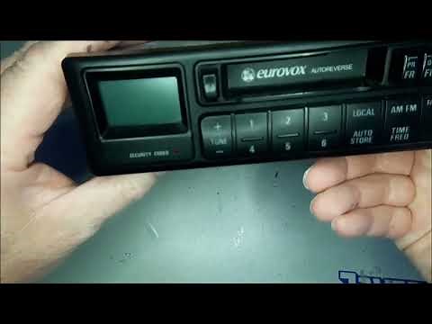 Eurovox radio cassette CD code removal. Holden Commodore and others.