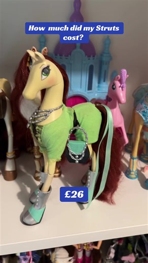 My budget for any doll in my collection has always been £100 or less. I only ever broke that rule with one doll that was a custom. As you can see from the video, I paid waaaay less for Struts than what some people are paying for them. Like it’s crazy to me how they unironically sell for $300 on ebay, that’s nuts. But all this to say that there are ways to collect on a budget, even if your doll line is rare/souvht after^_^ #struts #strutsplaymate #horsedolls #dollcollector #dolls