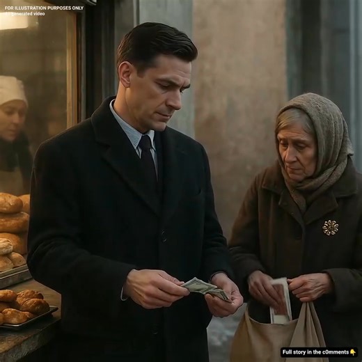 He Saw an Elderly Woman Begging for Bread — Then Realized She Was the Teacher Who Once Saved Him from Hunger He almost didn’t notice her. The bread stall was warm, filled with the smell of fresh pastries. But just outside, in the shadow of the doorway, stood an elderly woman with a bag of bottles. She wasn’t buying anything. She was pleading. “Please, my dear… I haven’t eaten bread in three days.” The saleswoman brushed her off without a second glance. The man paid for his bread and pastries — a