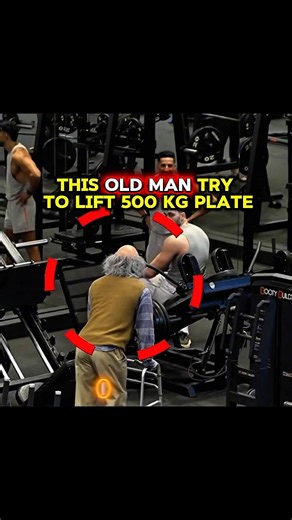 Old Man Tries to Lift 500 Kg Barbell… BAD IDEA 😭🔥 #shorts
