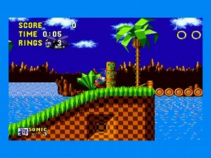 Sonic The Hedgehog Sega Mega Drive PAL Gameplay