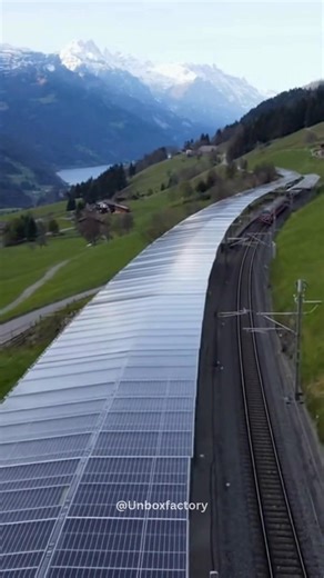 Switzerland has introduced an innovative renewable-energy project that transforms existing railway tracks into solar power generators. By installing durable photovoltaic panels directly between and alongside train rails, the country is producing clean electricity without occupying additional land—making it one of the smartest and most space-efficient solar solutions in Europe. • The solar panels are engineered to withstand heavy vibrations, temperature swings, and the weight impact from high-spe