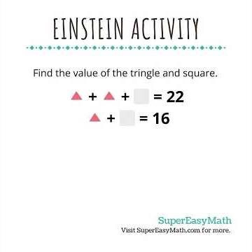 Find the value of the triangle and square! #tiffany #supereasymath #stem #einsteinactivity #equation
