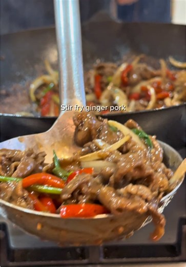 Stir Fry Ginger Pork Recipe by Chef Marky